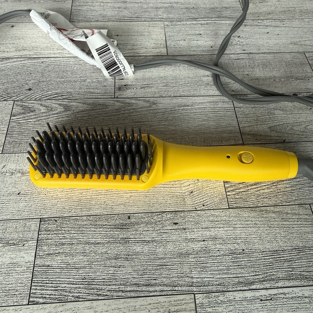 DryBar Brush Crush- Straightening Brush Yellow Heated